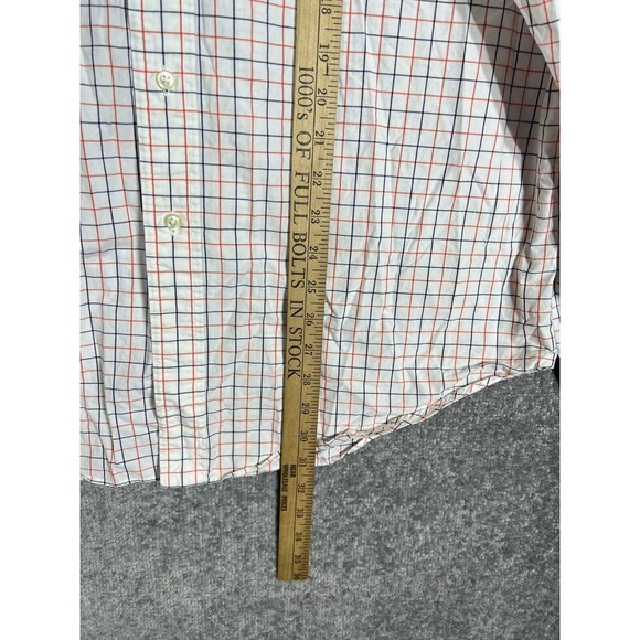 Ralph Lauren Classic Fit Windowpane Button Down Dress Shirt Mens Size 16.5 Large - Picture 16 of 16